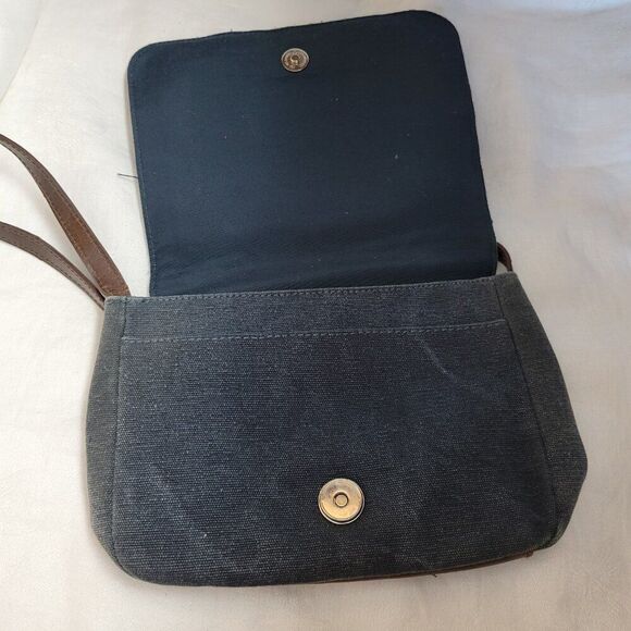 Relic Crossbody Purse handbag retro fabric pockets black hipster Y2K BOHO neutra - Picture 8 of 12